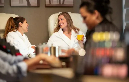 Two ladies in Nectar Spa and Salon in Little River Casino Resort