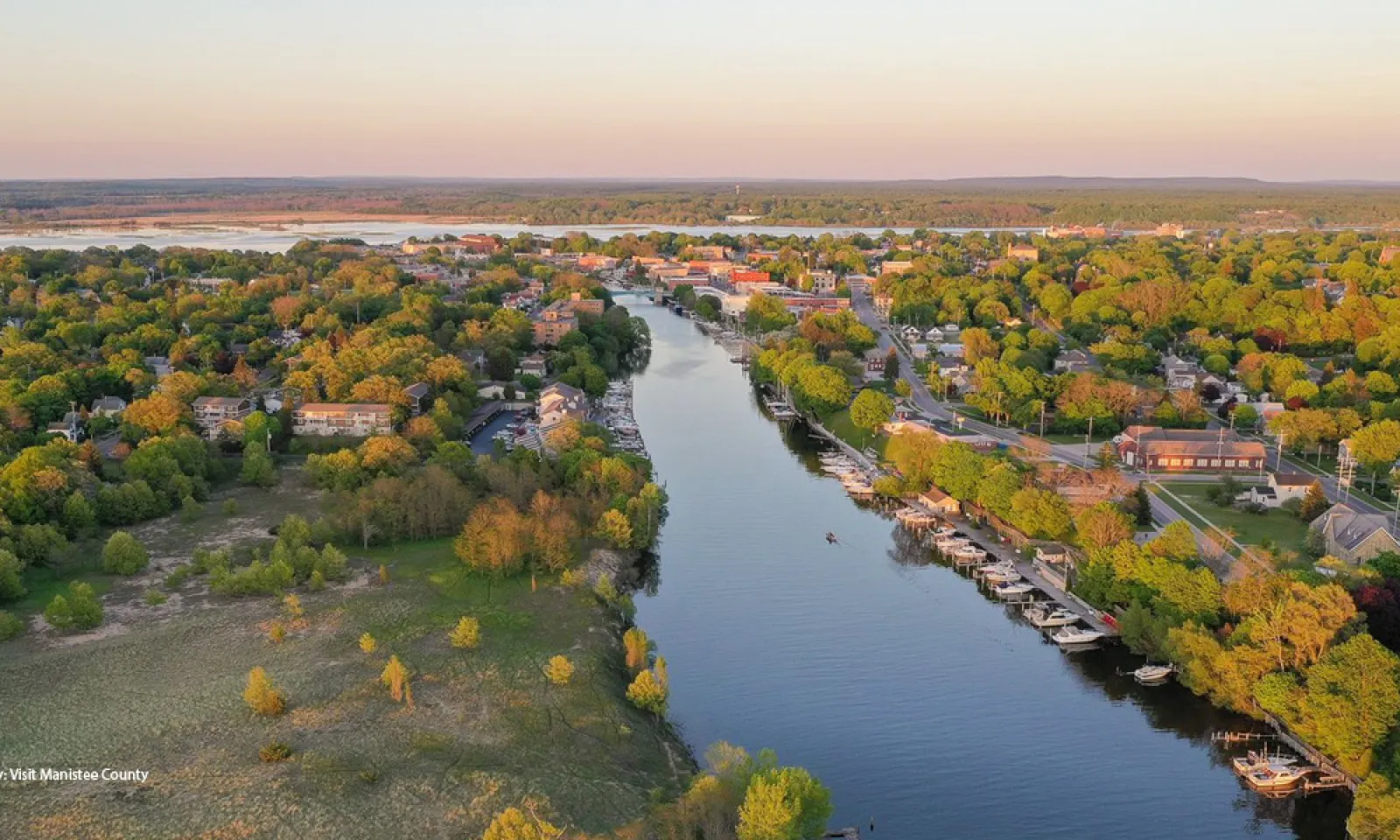 Aerial Image of Manistee, Michigan