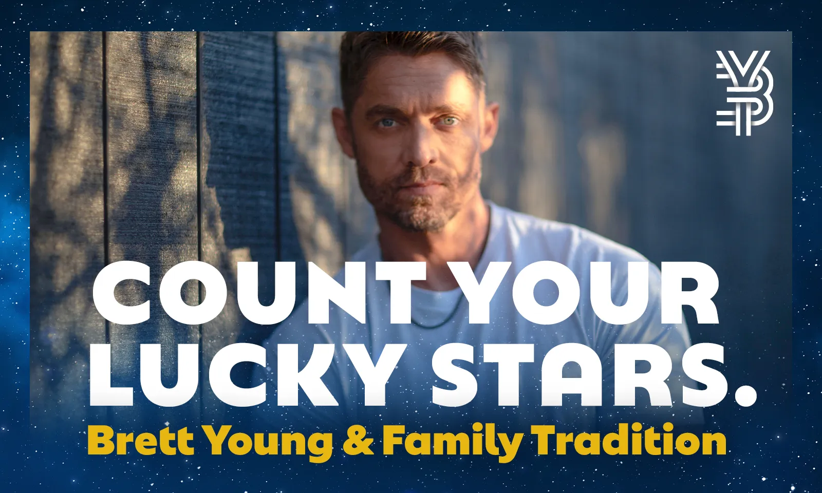 Brett Young Promotional image for count your lucky stars concert at Little River Casino Resort